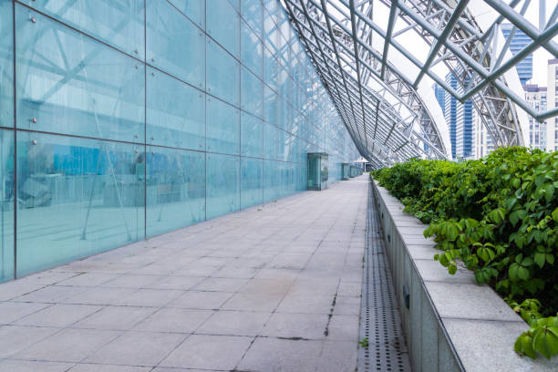 istock Open and bright outdoor urban space 1447625172