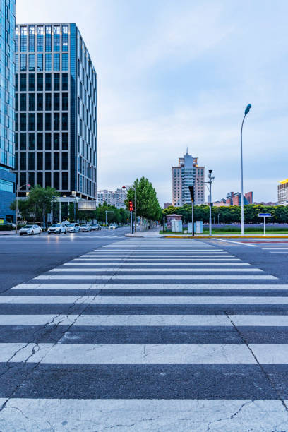 istock Deserted city road crossings 1447625213