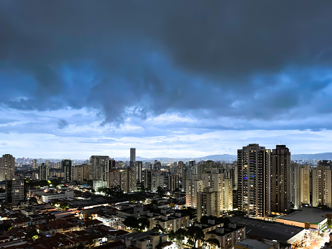 Aerial view of Sao Paulo city