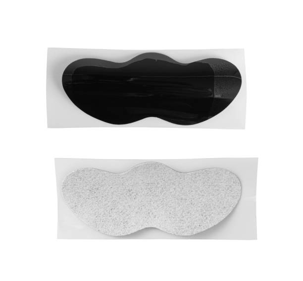 istock Nose Pore Strip Isolated, Black Nose Clean Strips Set on White Background, Clipping Path 1447635124