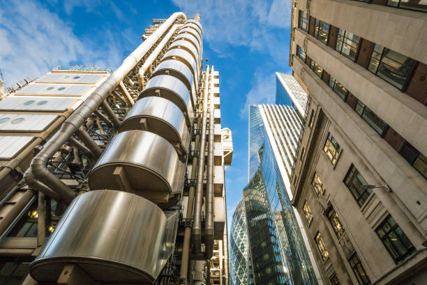 istock Futuristic architecture in London financial district 1447636743