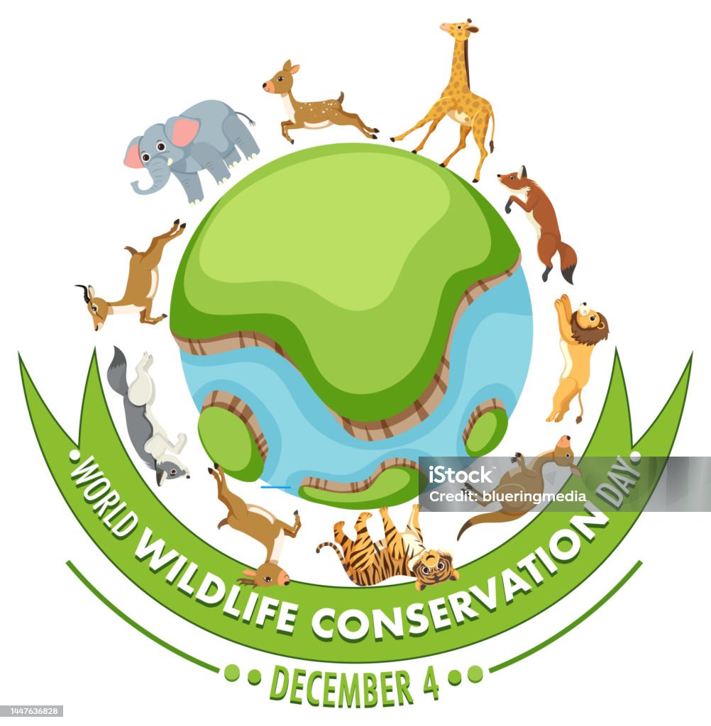 World Wildlife Conservation Day Poster Template Stock Illustration -  Download Image Now - Alphabet, Animal, Animal Wildlife - iStock