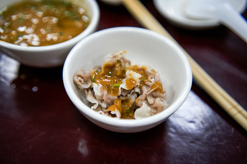 Traditional and delicious old Beijing copper pot mutton