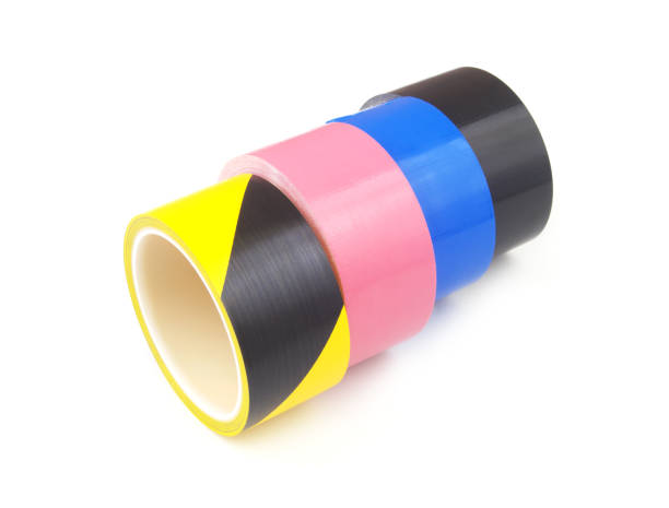 istock Different colorful adhesive tapes isolated on white 1447656921