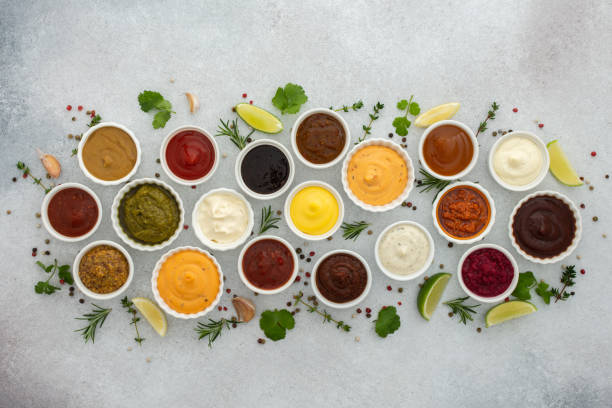 istock Different types of sauces in bowls 1447658553