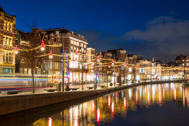 istock Amsterdam illuminated quayside at the Rokin during winter 1447671255