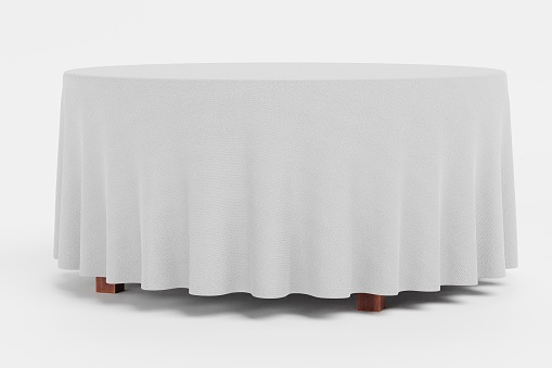 Realistic 3D Render of Tablecloth