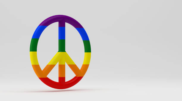 istock LGBTQIA pride symbol of peace - 3D Illustration 1447683401