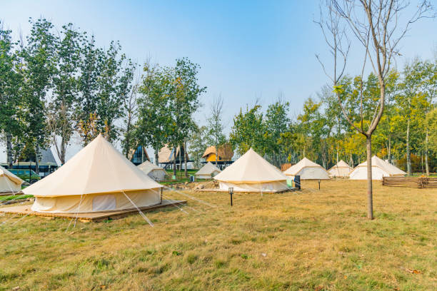 istock Tents in the camp 1447684859