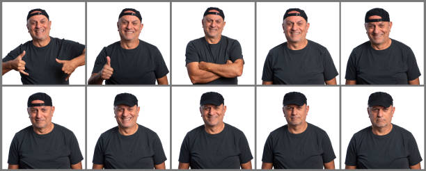 istock Man making facial expressions 1447690517