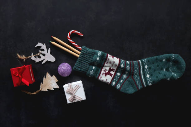 istock Stocking with Toys and Presents 1447708768