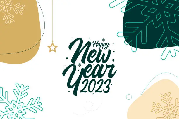 Vector illustration of 2023. Happy New Year. Abstract numbers vector illustration. Happy Holidays design for greeting card, badge, invitation, calendar, etc. vector stock illustration