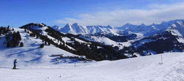 istock Ski slope on Mount Horeneggli, Switzerland. 1447713109