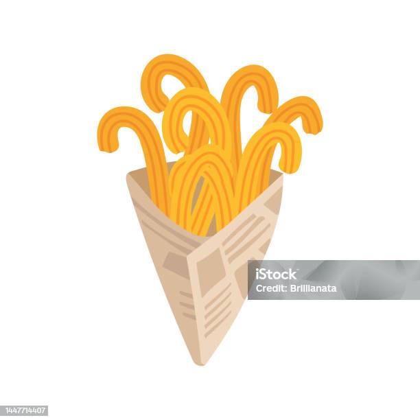 Tasty Sweet Or Salty Churros Paper Cup Traditional Spanish And Mexican tasty-sweet-or-salty-churros-paper-cup-traditional-spanish-and-mexican