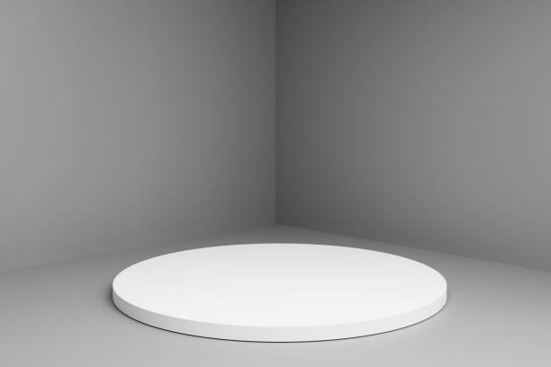 istock Abstract empty product presentation podium stand in the room 1447715573