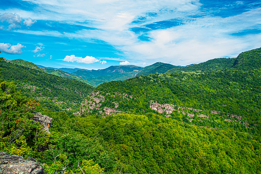 Balkan mountain landscape of Eastern Serbia