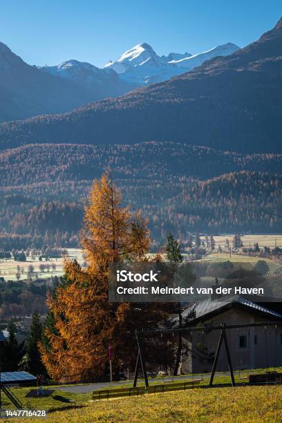 Magnificent Views Of The Engadin Valley Switzerland Stock Photo - Download Image Now