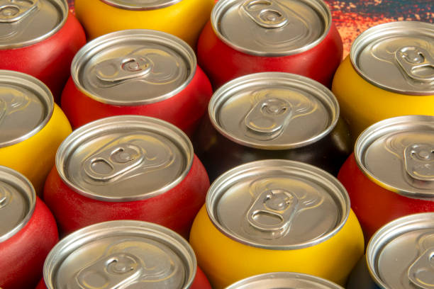 istock Calorie soda cans for conceptual use representing that of calorie intake 1447722019