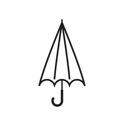 Umbrella icon vector. Umbrella symbol.