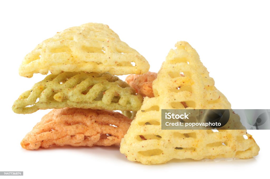 Triangle Rice Chips Triangles Vegetables Chips Stock Photo - Download Image Now - Potato ...