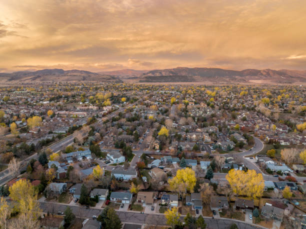 istock November dawn over city and mountains 1447750314