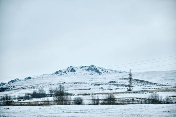 istock Mountain village on a moody winter day 1447751279