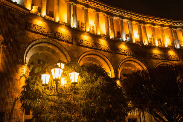 istock Government building in Yerevan in the evening 1447765473