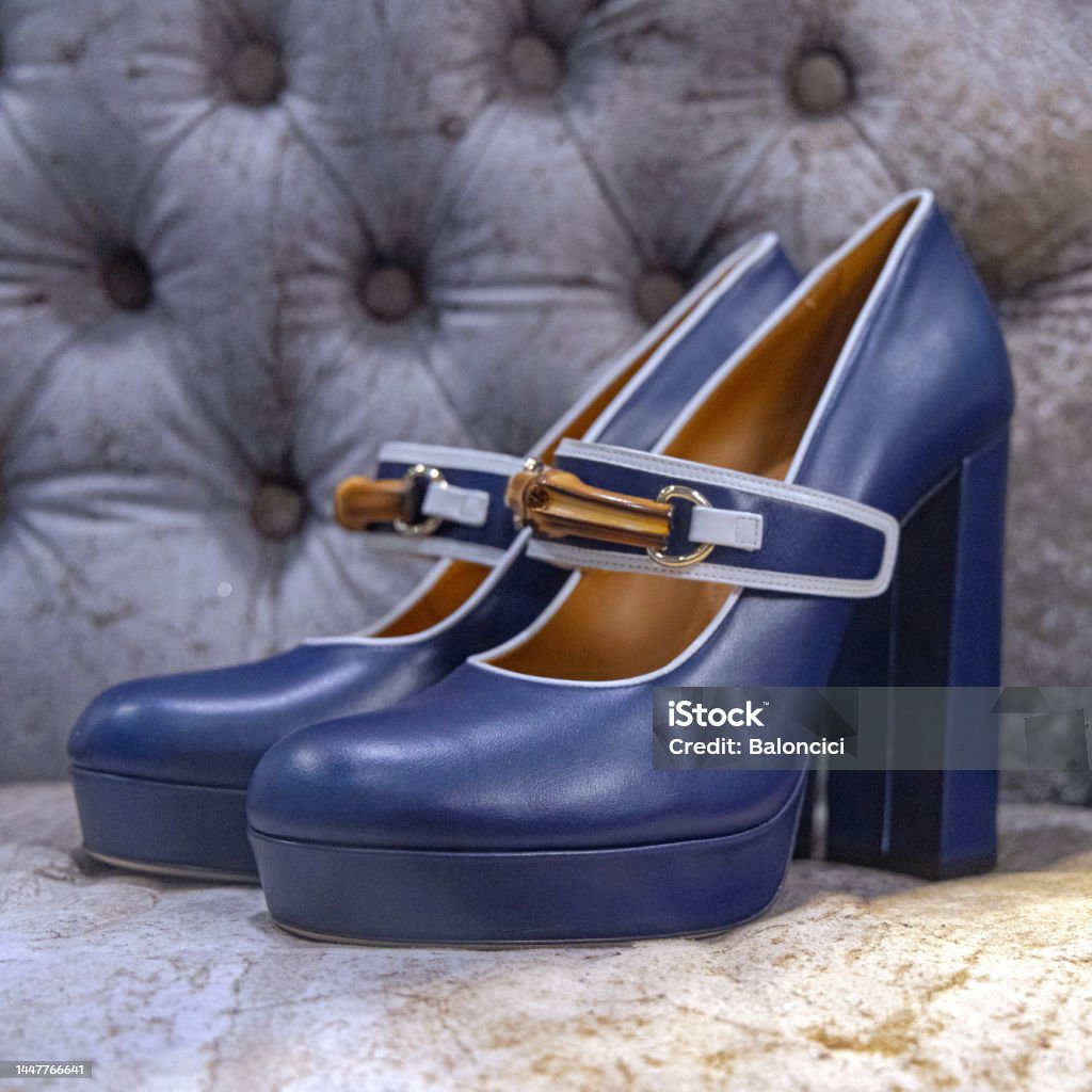 Blue Platform Shoes Stock Photo - Download Image Now - 2022, Belgrade ...