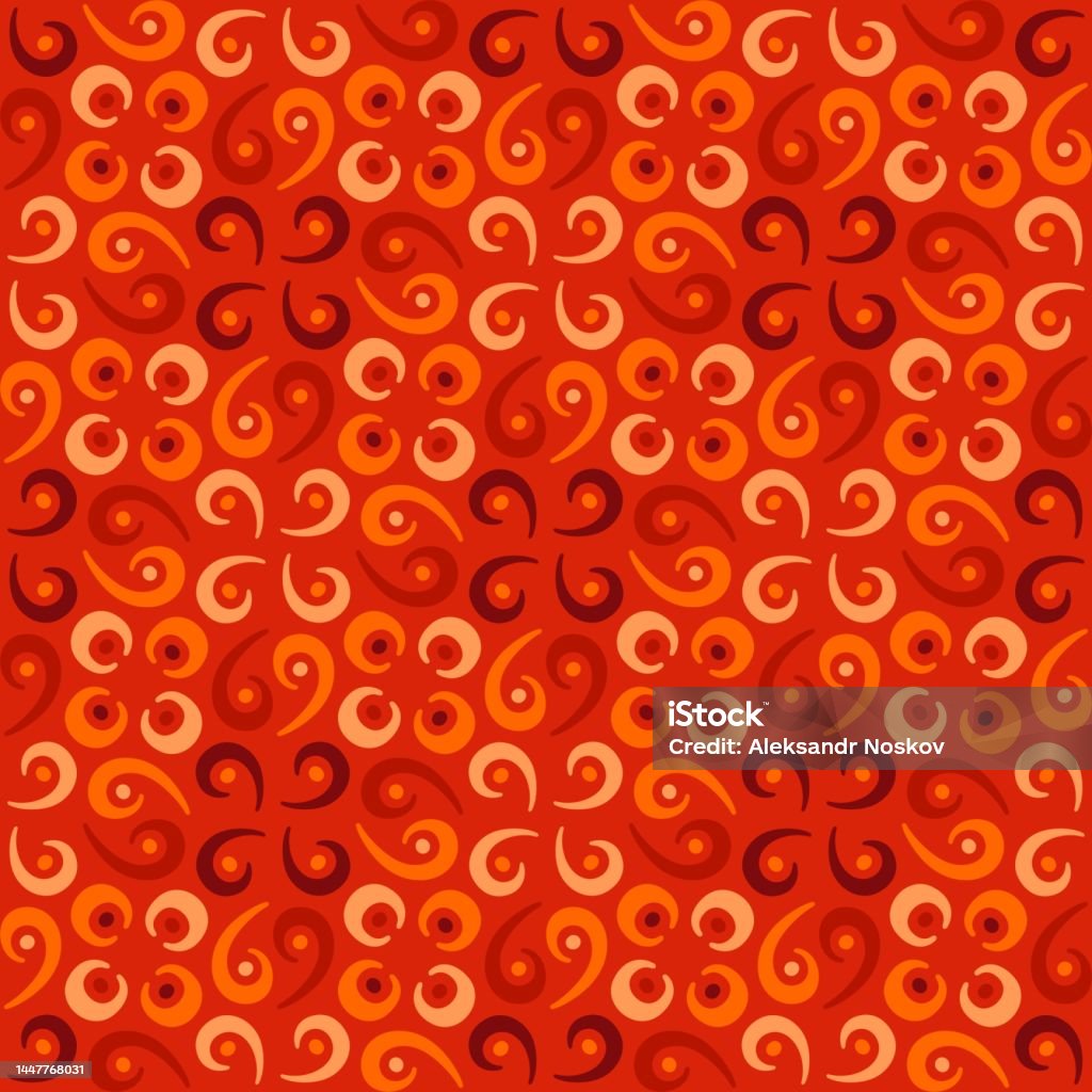 Seamless Tile Pattern In Traditional Style Simple Abstract Spiral ...