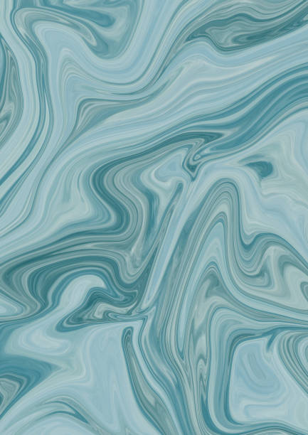 istock Liquid marble texture Background. Colorful marble texture, liquid paint texture in blue colors. Trendy illustration for textiles and interior. Winter concept 1447774878
