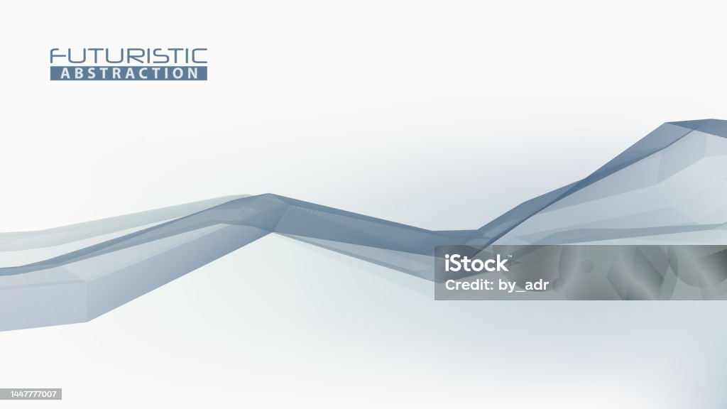 Line Graphics Disruption Abstract Futuristic Grey Broken Line Vector Graphics Stock Illustration ...