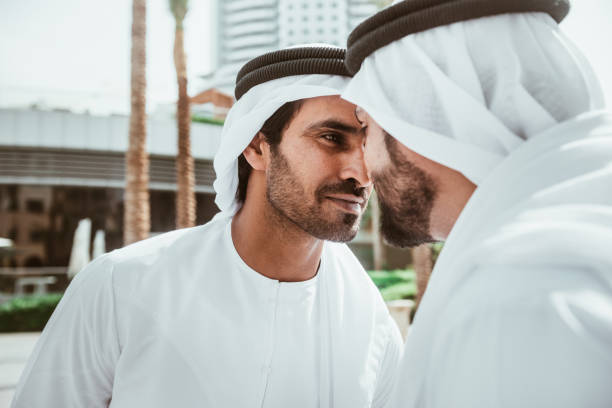 gay arab man together face to face