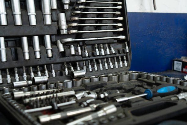 istock working toosl for car repair. 1447795801