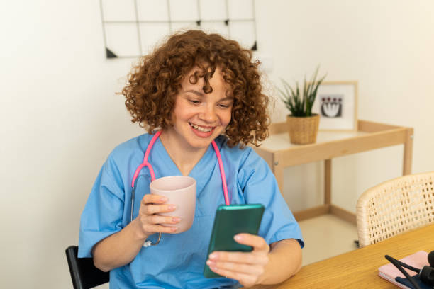 istock Doctor doing a video call on smartphone 1447807426