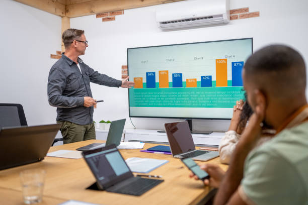 istock Business presentation in board room 1447812850