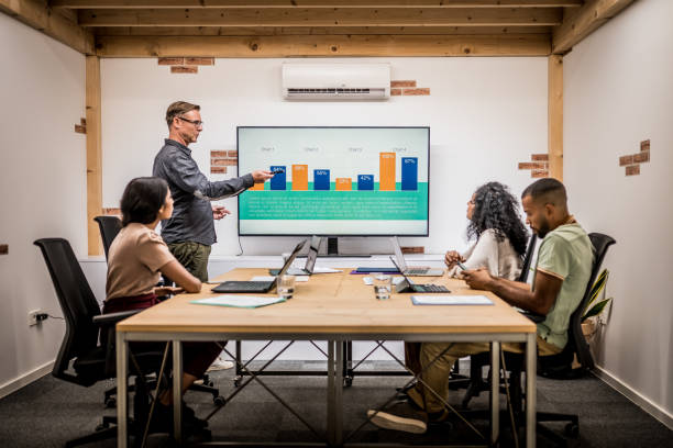 istock Business presentation in board room 1447812851