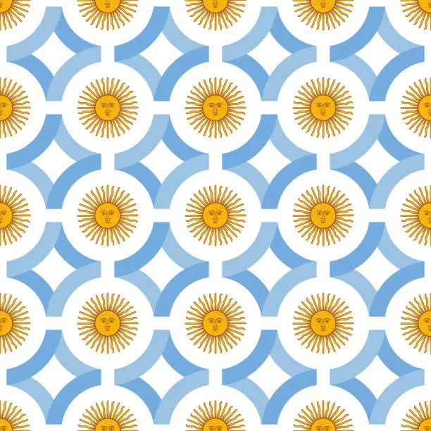 Vector illustration of argentina pattern design. vector illustration