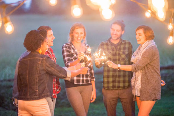 istock Sparklers with Friends 1447818803