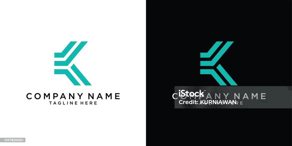 K Initial Vector Initial Letter K Vector Logo Design Concept Stock Illustration ...