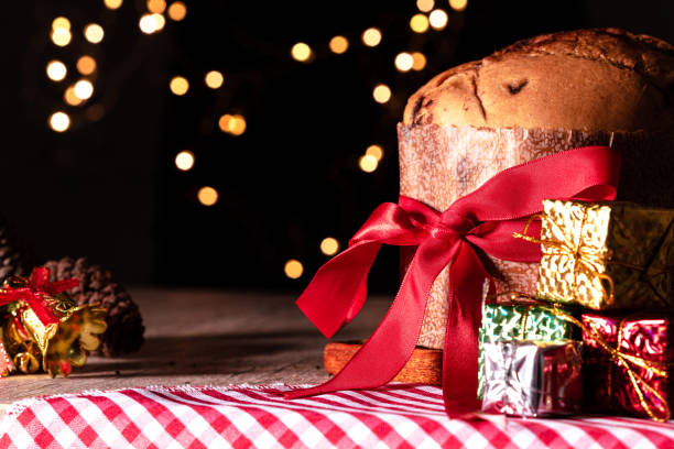 istock Homemade Christmas Even Bread on Blurry Background, Copy Space. 1447826944