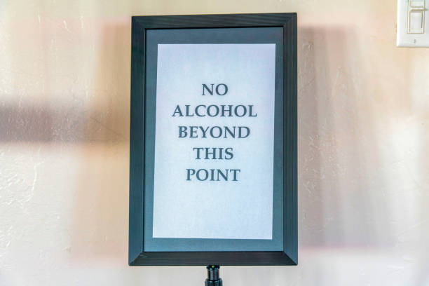 istock No alcohol beyond this point in a framed signage at San Clemente, California 1447839204