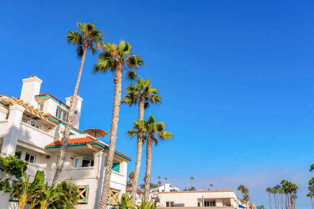 istock Large residential building with mediterranean style structure at San Clemente, California 1447843256