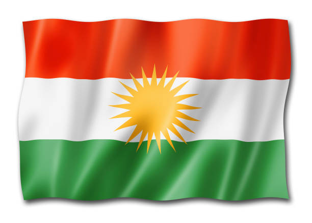 istock Kurd ethnic flag, Asia 1447843668
