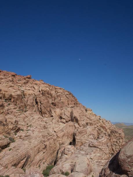 istock Beautiful view of a desert with rocks under the clear sky 1447846771