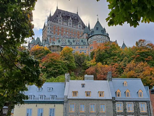 istock Beautiful view of Chateau Frontenac in Quebec 1447854732