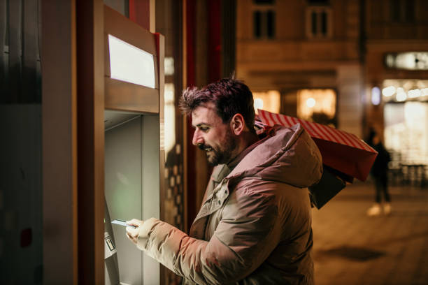 Withdrawing money from ATM