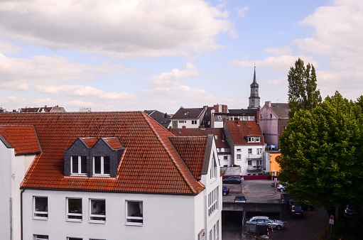 Hamm Old German Gothic Town with Typical Roofs