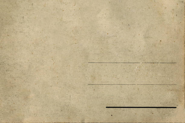 istock Backside of old postcard with dirty stain 1447868681