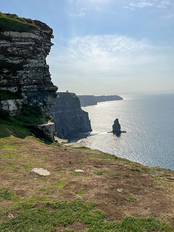 Møns Klint a limestone cliff (Denmark) - a tall (130 meter) Cliff on the island of Møn in Denmark. Made of chalk.