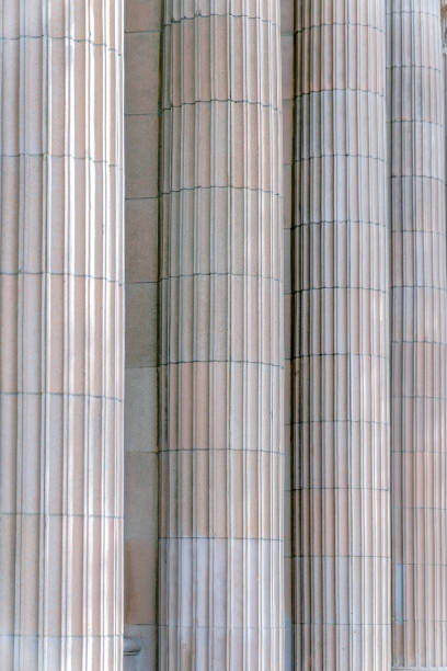 istock Patterned column posts of a building at Silicon Valley in Downtown San Jose, California 1447882364